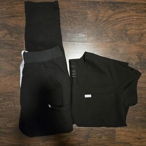 Black Scrub Set